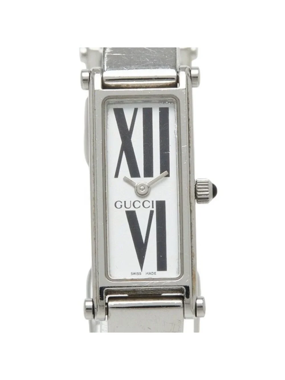 Gucci Bangle Watch White Stainless Steel